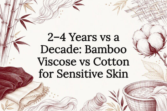 Decorative bamboo and cotton fabric title card