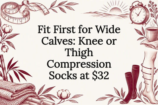 Decorative wide-calf fit title card
