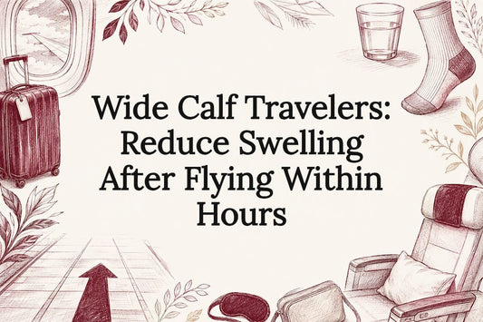 Travel swelling prevention title card illustration