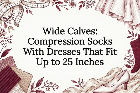 Decorative wide-calf dress styling title card