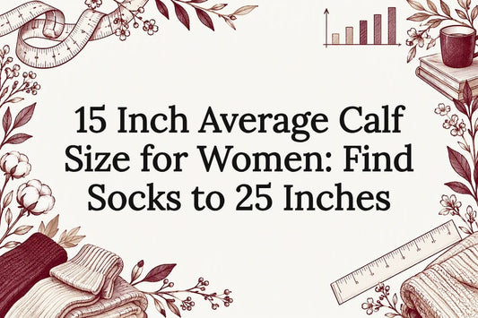 Decorative wide-calf sock title card