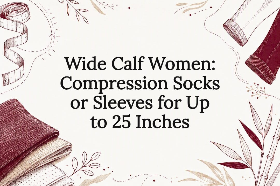 Wide calf compression guide title card