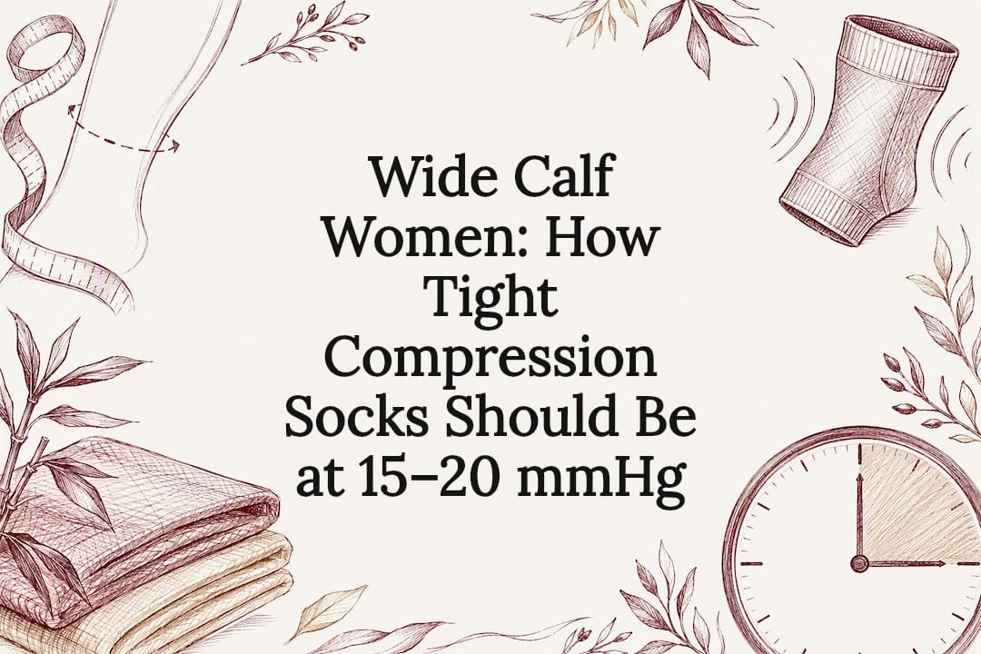 Decorative compression sock fit title card