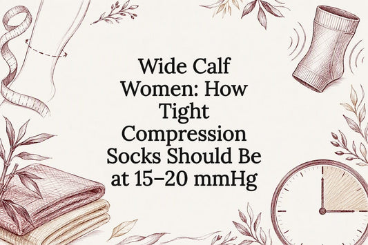 Decorative compression sock fit title card