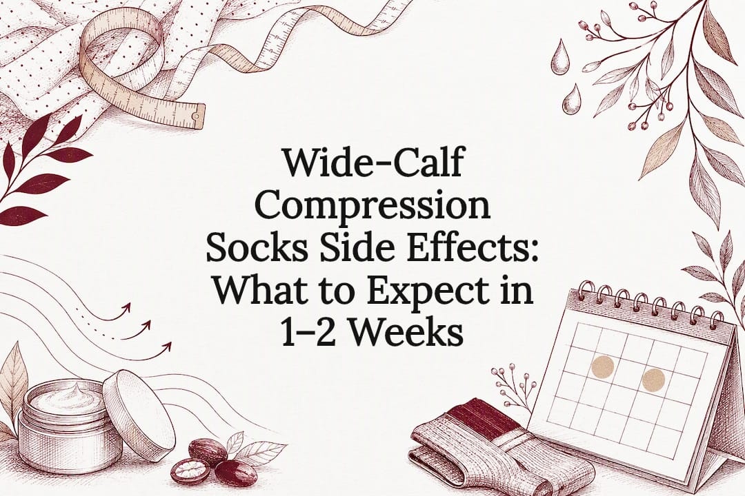 Decorative compression sock side effects title card