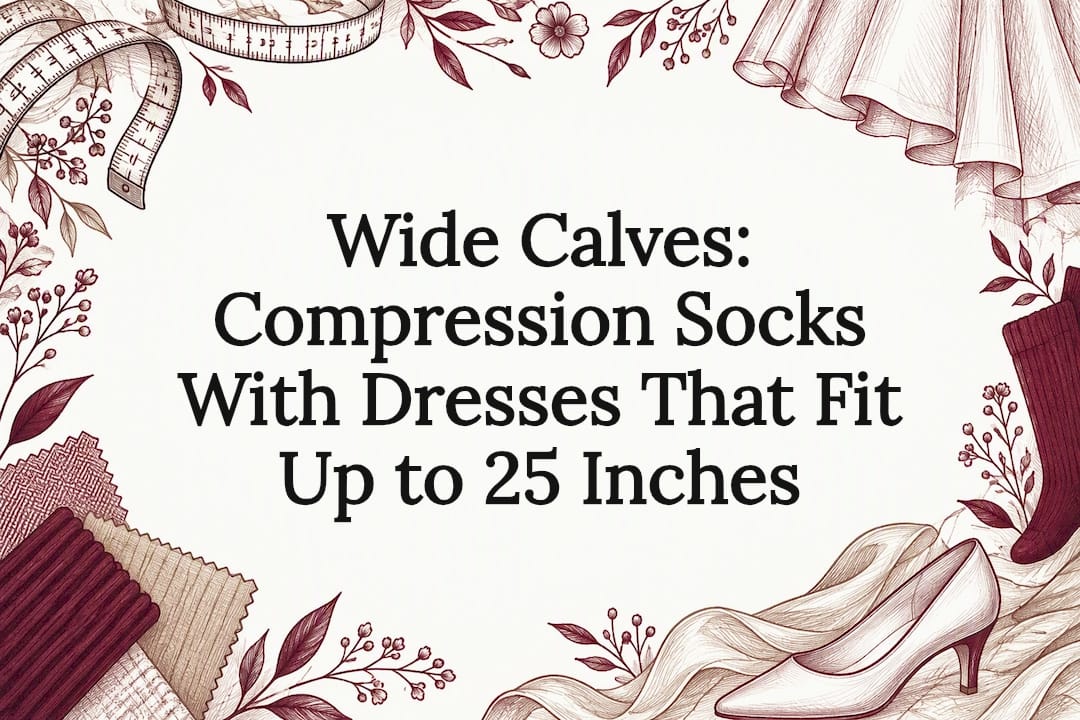 Decorative wide-calf dress styling title card