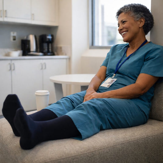 Nurse's review of Movira bamboo wide-calf compression socks